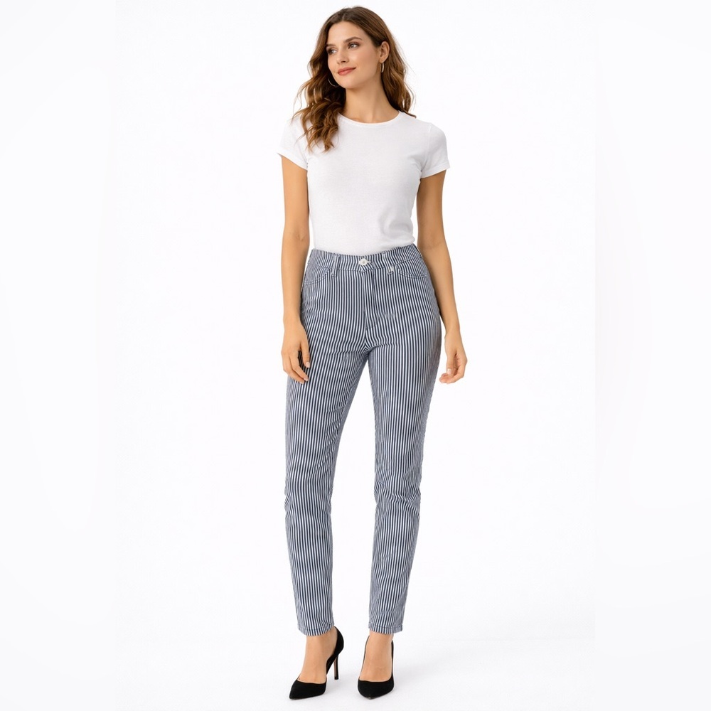 Ética Navy Striped 100% cotton Pants